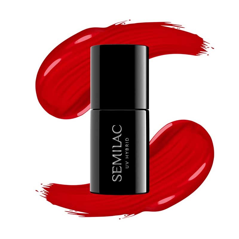 Verniz gel Semilac - 345 Gorgeous Red - 7 ml.