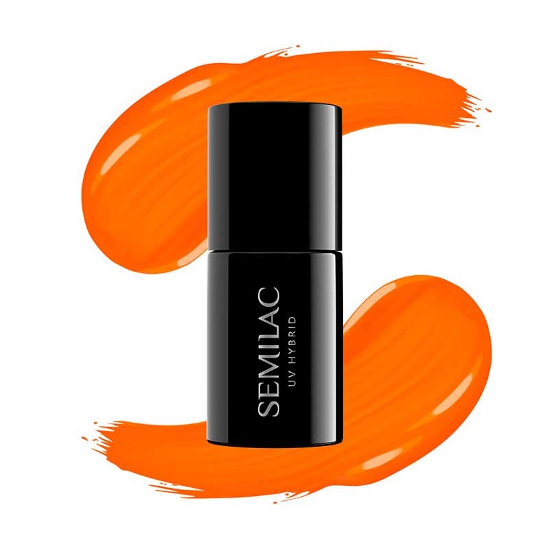 Verniz gel Semilac - 424 Orange Euphoria - 7ml